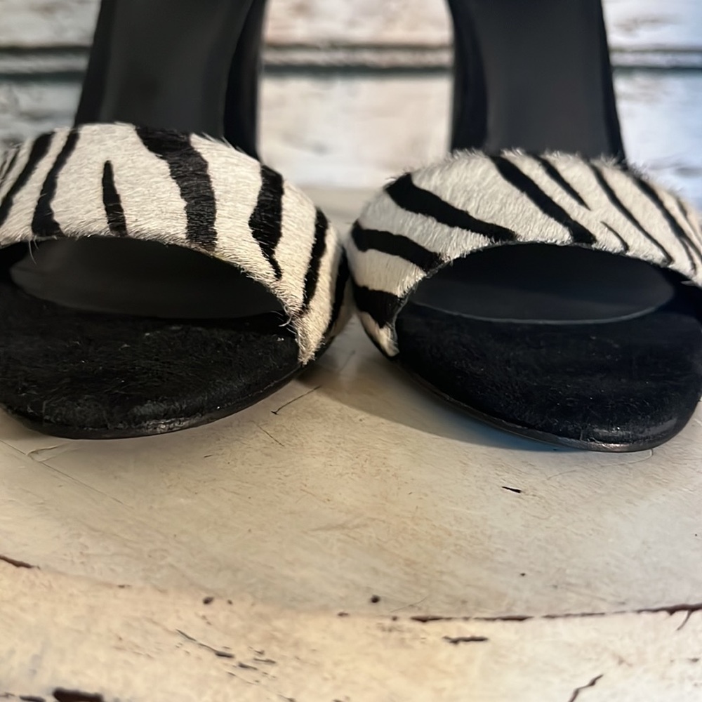 TIBI New York stiletto heel calf hair summer sandals 36.5 - Picture 4 of 13